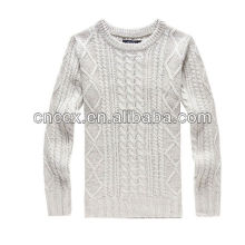 PK17ST215 mode vêtements câble tricoté pull homme